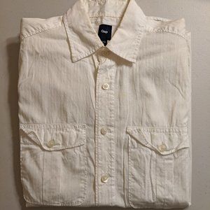 GAP Short Sleeve Button Up White Casual Shirt 26